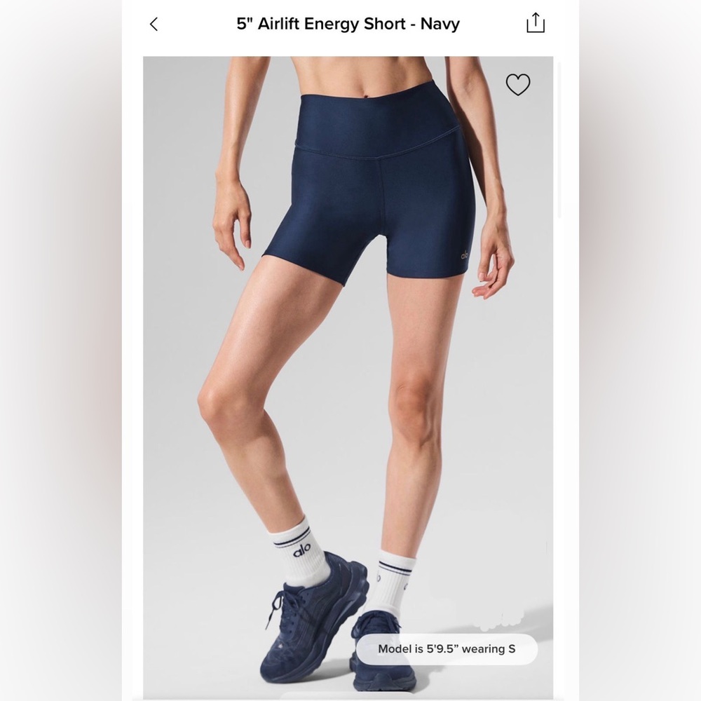 ALO Yoga Women's Dark Blue Bike Shorts